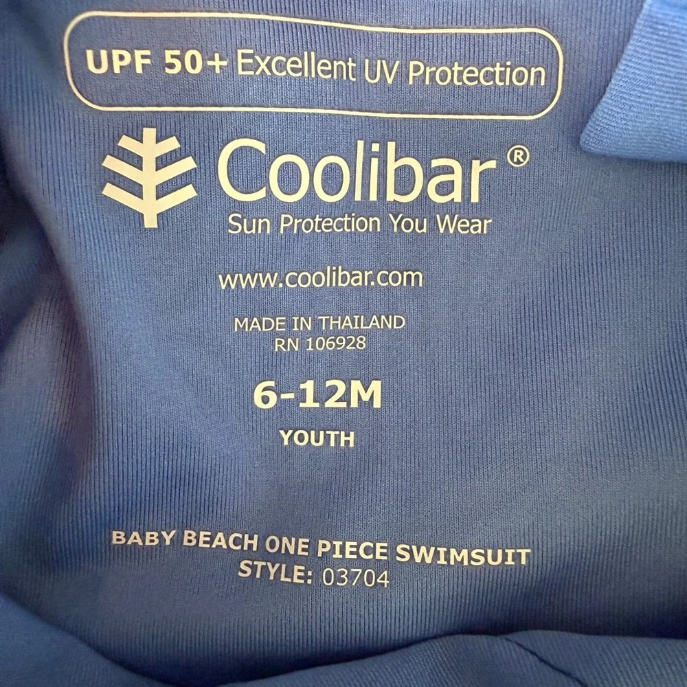 COOLIBAR YOUTH BEACH ONE-PIECE SWIMSUIT - octopus - blue - size 6-12M / SPF 50